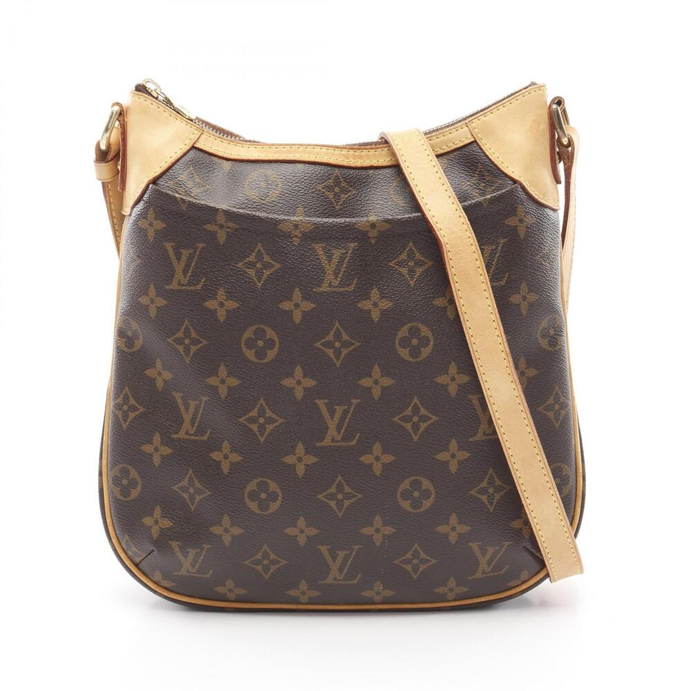 Louis Vuitton Odeon Shoulder Bag Canvas Leather Monogram Brown